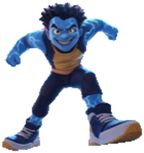 the blue Monster