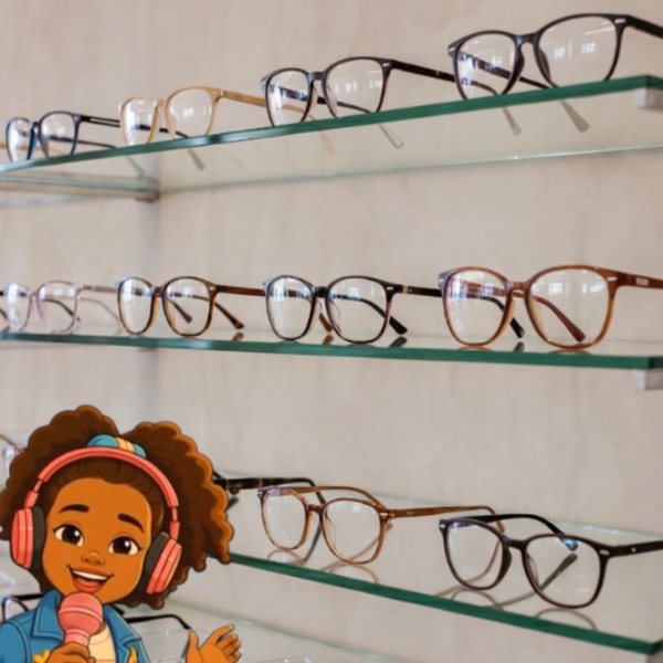 Zaree holding a microphone in front of a wall of glasses